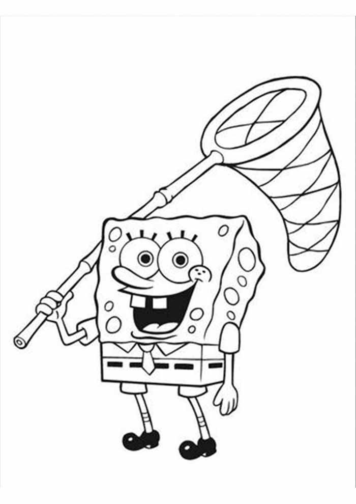 Bob esponja para colorir