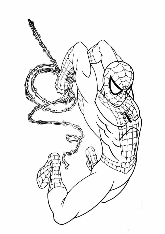 Desenhos para colorir de the amazing spiderman para colorir  