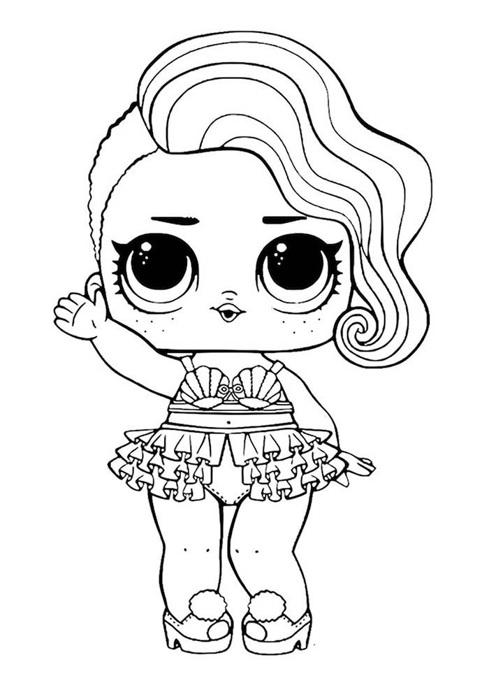 Desenho de Boneca L.O.L. Troublemaker para colorir